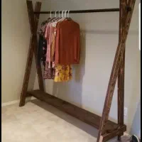 چوب رخت و رخت اویز چوبی دست سازفقط ۲ ارسال رایگان