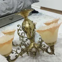 لوستر برنجی ۵شاخه