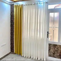 پرده سالن پذیرایی با یک دستک مخمل|پرده، رانر، رومیزی|مشهد, ولیعصر (شهرک غرب)|دیوار