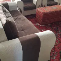 مبل ۸ نفره چهارچوب آهنی ۳+۳+۱+۱|مبلمان خانگی و میز عسلی|اهر, |دیوار