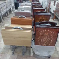 جلومبلی میز  تاشو پایه چوبی و پایه فلزی کار تهران