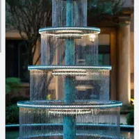 نازل فواره استیل آبنما پرده آب بارانی دیواری کرتین|مصالح و تجهیزات ساختمان|یزد, |دیوار