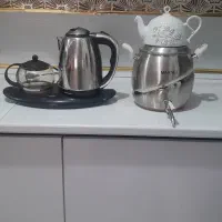 کتری و قوری طرح سماور و چای ساز سالم نو