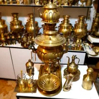 gjjbسماور گازی برنجی ذغالی مسی زغالی utfkppm