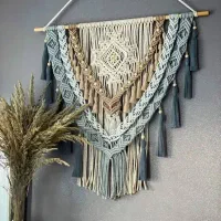 انواع دیوارکوب مکرومه|صنایع دستی و سایر لوازم تزئینی|قم, باغ کرباسی|دیوار