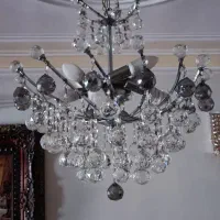 یک جفت لوستر کریستالی