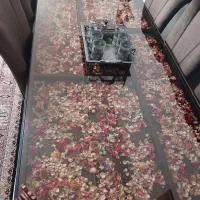 میز نهارخوری ۸ نفره ام دی اف صندلی مخمل|میز و صندلی غذاخوری|شیراز, شریفآباد|دیوار