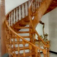 پله گرد چوبی نرده پارمیس پله معلق، کاور پله دوبلکس|مصالح و تجهیزات ساختمان|مشهد, کشاورز|دیوار