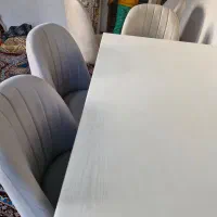 میزوصندلی نهارخوری 6نفره پارچه ترک