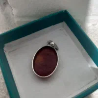 عقیق سرخ یمن با قاب نقره ب همراه حرز امام جواد|کلکسیون اشیاء عتیقه|ری, سیزده آبان|دیوار