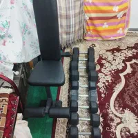 ۱۷۰ کیلو دمبل و میز چهارحالته