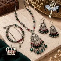 گوشواره و دستبند شیک