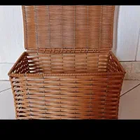 سبد بافی با نخ ارغوان|صنایع دستی و سایر لوازم تزئینی|دلیجان, |دیوار