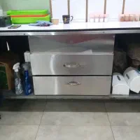 دستگاه ذرت و میز کار استیل