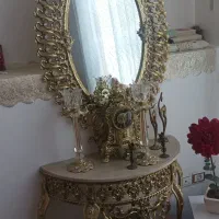 آینه شمعدان طرح برنز