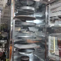 تنور گازی ۹۰ سانت لعل افروز ۴سینی با ۲چدن