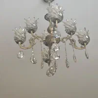 لوستر برنجی ۴ شاخه ۸ شعله