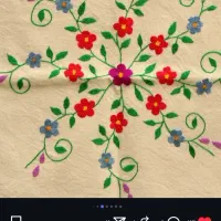 گلدوزی با دست ،رومیزی،  روی لباس ،کوسن،رانر|خدمات آموزشی|نشتارود, |دیوار