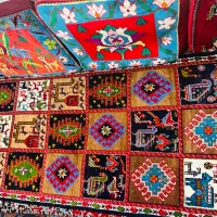 قالی دست بافت ترکی و یالامه ای ریز بافت