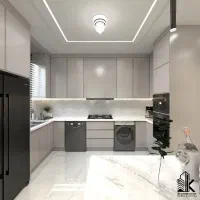 منشی خانم برای تزئینات داخلی ساختمانی