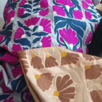 پارچه فوتر خامه دوزی سانتانا چرم