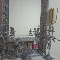 آینه وشمعدان برنز|آینه|اسکو, |دیوار