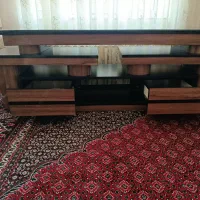 زیر تلویزیونی طرح چوب