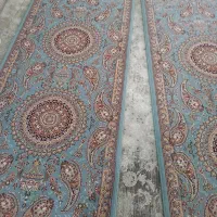 کناره فرش ۸ رنگ فیروزه ای|فرش|ایلام, |دیوار