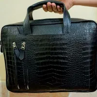 کیف چرم مشکی