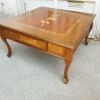 جلومبلی میز وسط عسلی گلمیز چوبی معرقکاری