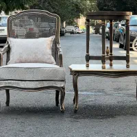 سرویس مبلمان کلاسیک مدل فرانسوی|مبلمان خانگی و میز عسلی|شاهدشهر, |دیوار