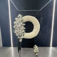 کد4 تسلیت دسته (بهترین قیمت بازارگل) تاج گل ترحیم|گل و گیاه طبیعی|تهران, سعادتآباد|دیوار