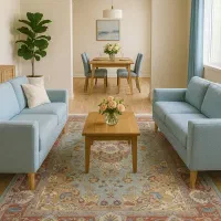 فرش دستباف (بساک) جفت ۶ متری ۱۷۵ تومن اعلا باف|فرش|مشکین‌دشت, |دیوار