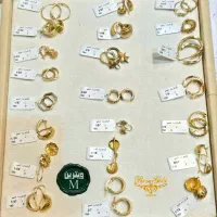 گوشواره حلقه ای ومیخی طلا سبک طلاRG|جواهرات|مشهد, خواجه ربیع|دیوار