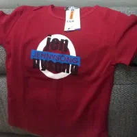 تیشرت پسرانه  قرمز و ابی و مشکی ولباس توری دخترانه