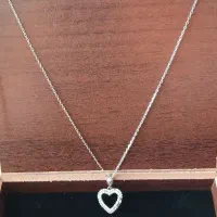 مدال و زنجیر نقره شیک