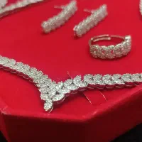 ست کامل زیورآلات بدل رنگ ثابت مشابه طرح جواهر