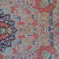 پشتی تابلو فرش ابریشم|تابلو فرش|قم, شاه ابراهیم|دیوار