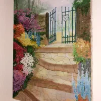 تابلو بوم دستی رنگ روغن نقاشی منظره|تابلو، نقاشی، عکس|تهران, استقلال|دیوار