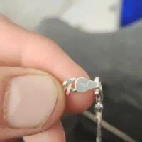 گردنبند کارتیر نقره ایتالیی|جواهرات|تهران, مینابی|دیوار