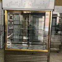یخچال ویترینی/استیل/دوطرف نما/مرغی/فروشگاه|فروشگاه و مغازه|اصفهان, درب کوشک|دیوار
