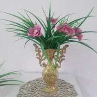 دوعدد گلدان برنز