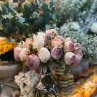 گل  تک شاخه پیونی|گل مصنوعی|تهران, بازار|دیوار