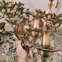 لوستر برنز مدل فرشته|لوستر و چراغ آویز|تهران, ارم|دیوار