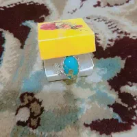 انگشتر نقره با فیروزه اصل