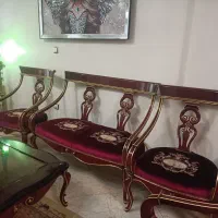 مبل استیل هشت نفره با نهار خوری|مبلمان خانگی و میز عسلی|تهران, سهروردی|دیوار
