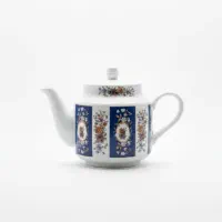 قوری آبی چینی درسا با ظرفیت 2.5 فنجان