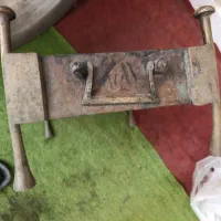 منقل برنجی قدیمی|کلکسیون اشیاء عتیقه|گناباد, |دیوار