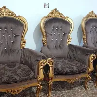 مبل سلطنتی ۹ نفره|مبلمان خانگی و میز عسلی|چناران, |دیوار