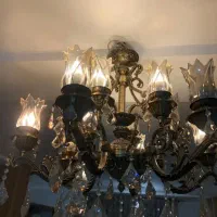 لوستر برنزی 6 شاخه کلاسیک نو